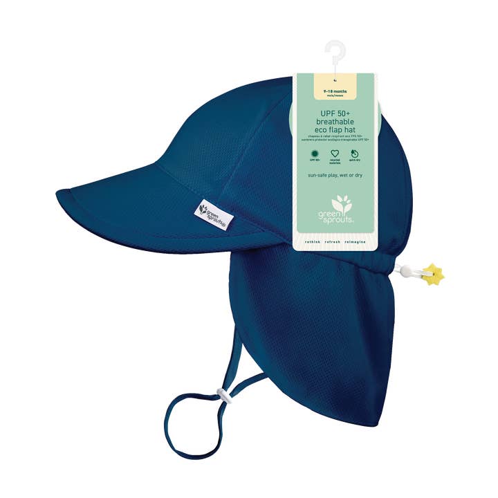 Green Sprouts - Wholesale Sun Hat - Kids - UPF 50+ Breathable Eco Flap Hat