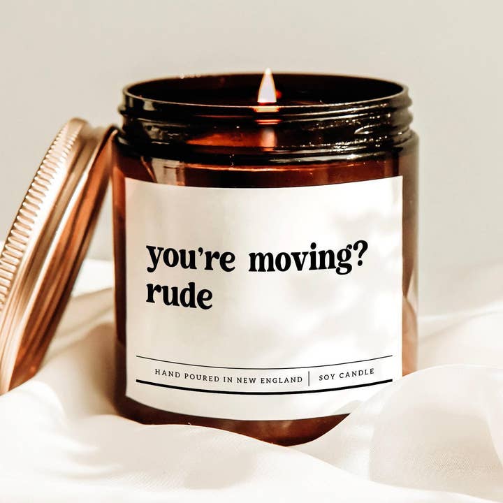 Vela de Presente Divertida para Mudança, Vela de Soja Sarcástica, Presente Rude por atacado de Scently Moments