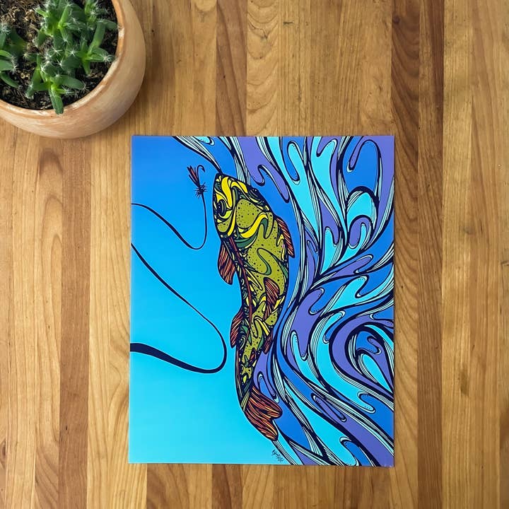 Kylee Firlit Creative - Wholesale Art Print - Redband Trout Art Print2