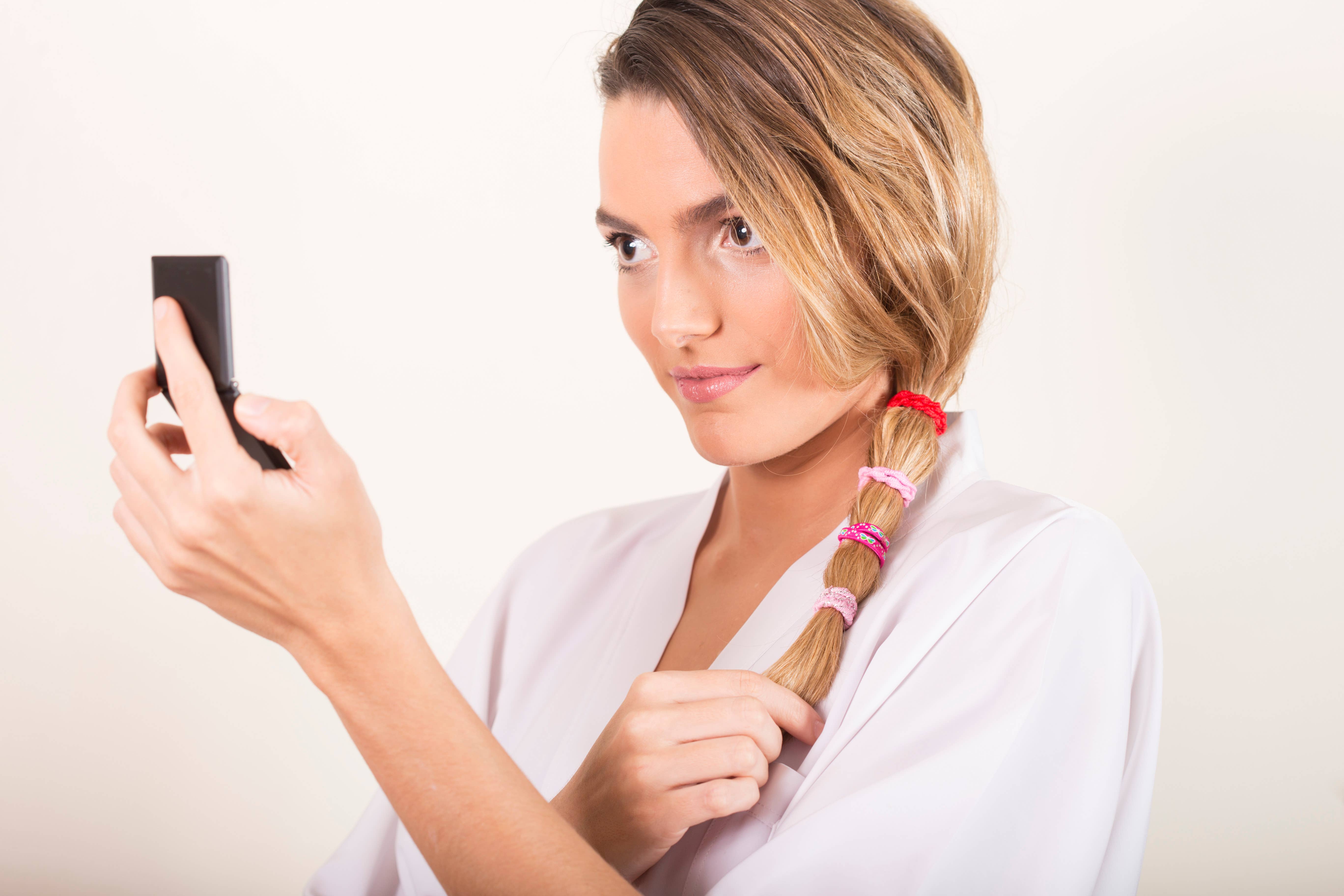 basicare - Wholesale Compact Mirror - Rose Shell Duo Compact Mirror2