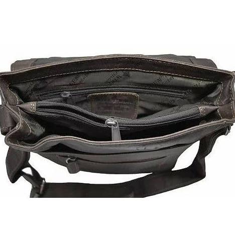 Greenwood Leather - Vente Sac porté épaule – unisexe - Sac à bandoulière en cuir Torquay - GW8364