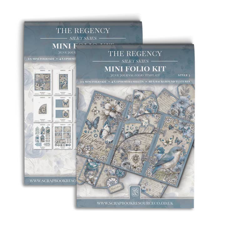 The Regency Silky Skies Mini Folio Kit Style 3 for wholesale by Scrapbook Resource Co