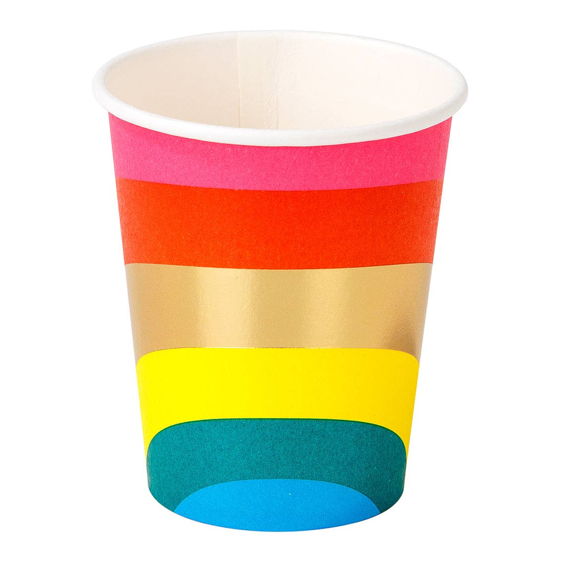 Talking Tables USA - Wholesale Disposable Cup - Rainbow Paper Cups - 8 Pack | Party Supplies |4