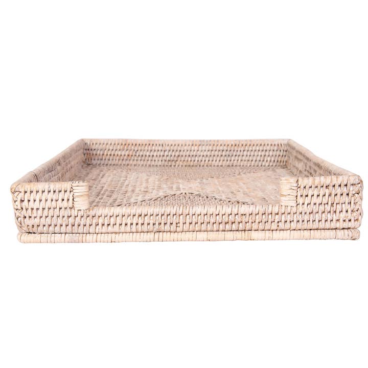 Artifacts Trading Company – wholesale Desk tray – Rattan Paper Tray: Office Organizer, Letter-Size File1