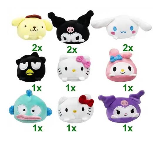 KIDDY-MOOV - Wholesale Stuffed/Plush Toy - Kids & Baby - SANRIO Hello Kitty Beanies Plush, 9 assorted models of 81