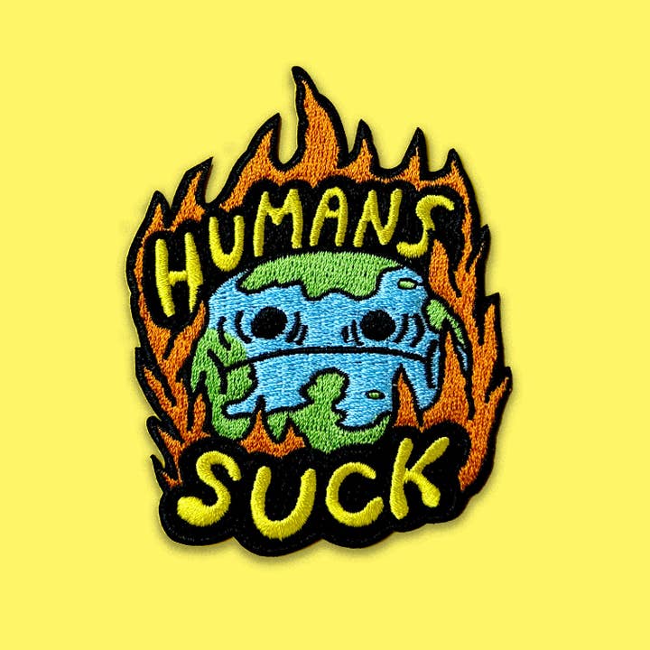 War and Peas - Wholesale Patch - Humans Suck Embroidered Patch1