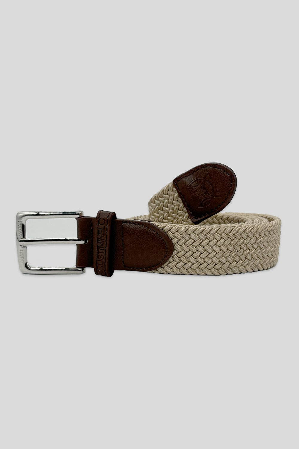 Custi Mikelo: Made in Spain - Wholesale Belt - Men's - Beige Braided Belt | 111