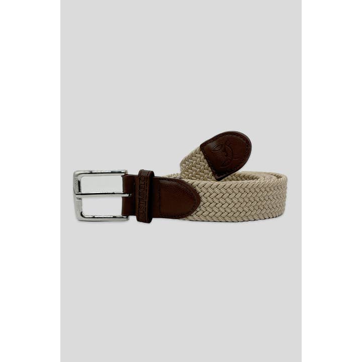 Custi Mikelo: Made in Spain - Wholesale Belt - Men's - Beige Braided Belt | 111