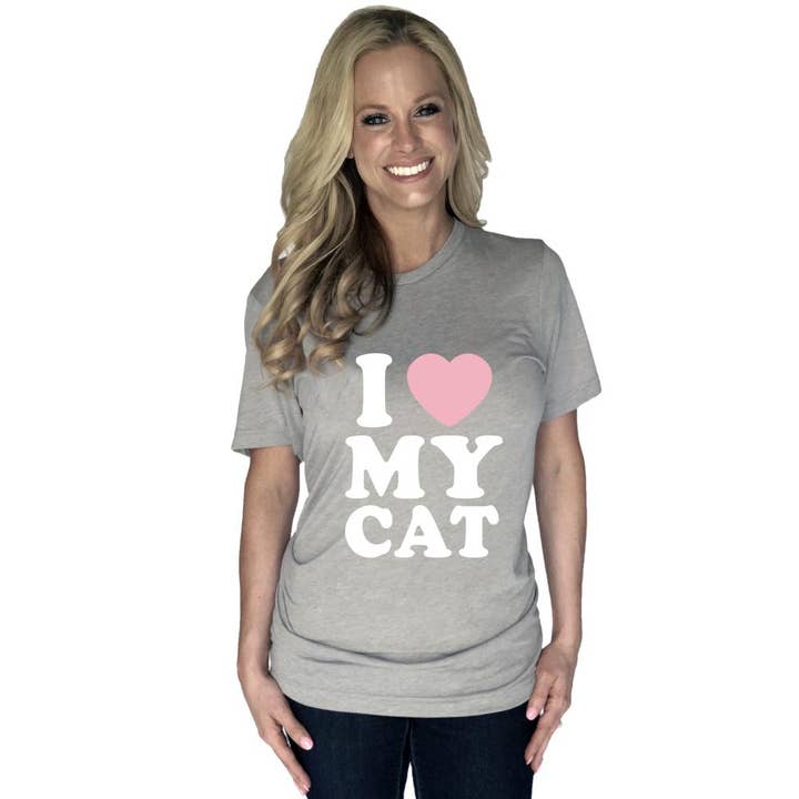 I Love My Cat T-Shirts for wholesale by Katydid