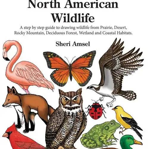 Books by splitShops - Wholesale Nature & Outdoors Book - Drawing North American Wildlife: A step by step guide to drawing wildlife from Prairie, Desert, Rocky Mountain, Deciduous Forest, Wetland and Coastal - Paperback