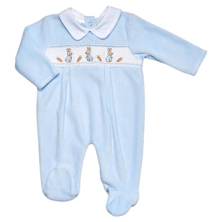 kicks&crawls boutique ltd – wholesale Sleepsuit – Baby – Peter Rabbit Smock Sleepsuit