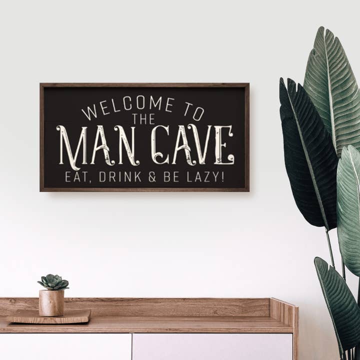 Kendrick Home - Wholesale Sign - Man Cave Black2