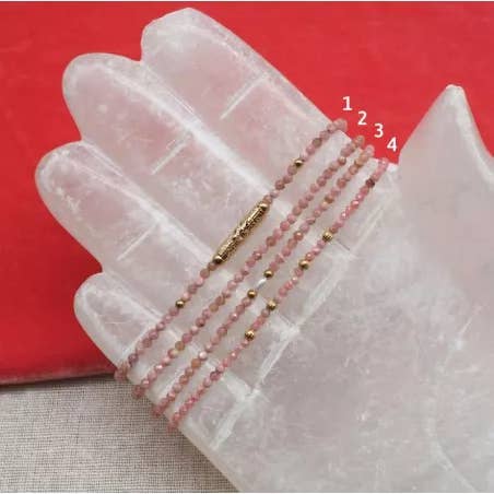 Pulseira de rodocrosita de Viena por atacado de by Johanne