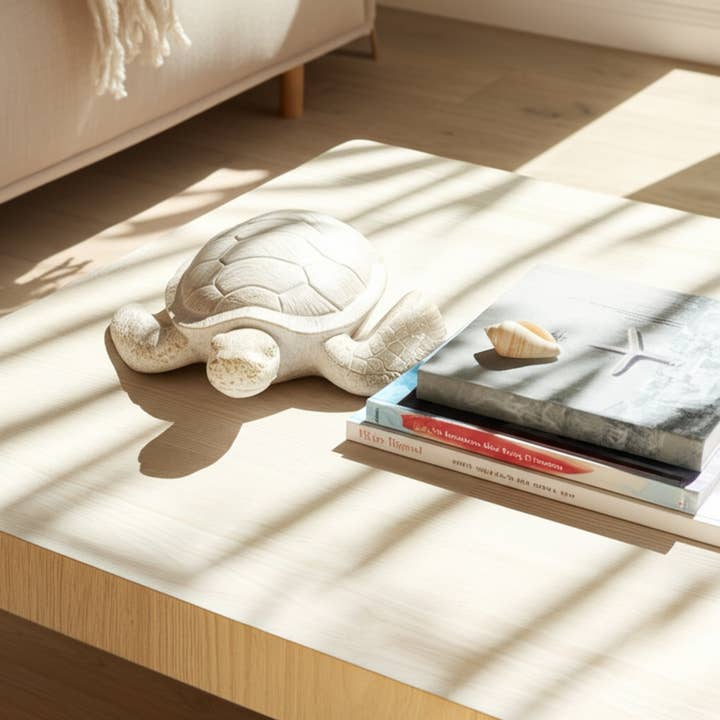 Sagebrook Home - Wholesale Decorative Figurine - Decorative Figurine - Ivory Resin Solid Sea Turtle. 10 in.12