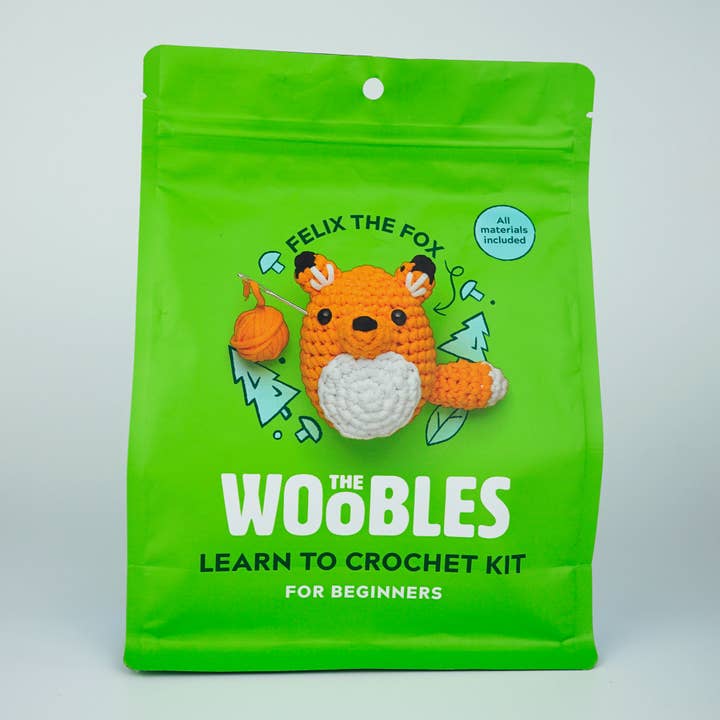 The Woobles - Wholesale Knitting/Crochet Supplies - Felix the Fox Beginner Crochet Kit2