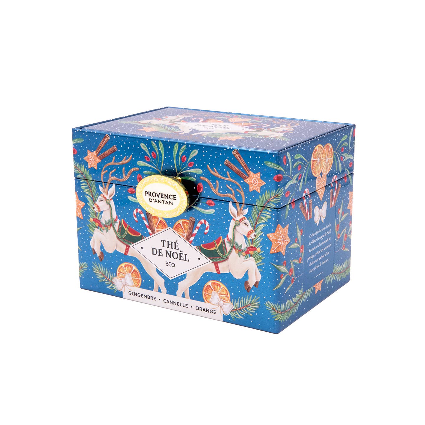 PROVENCE D'ANTAN - Vente Thés santé/détox - Coffre Thé de Noël Gingembre & Cannelle Bio* 20 sachets3