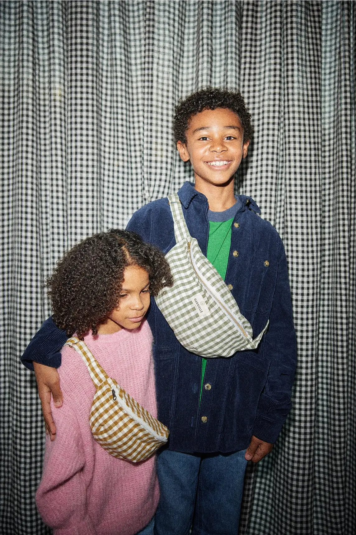 Gabrielle Paris - Wholesale Belt bag – Women’s - Gingham Cotton Fanny Pack5