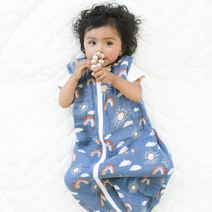 Bebe au Lait - Wholesale Sleeping bag – Baby - Hello Sunshine Classic Muslin Bedtime Sleeper - 12-24 Months1