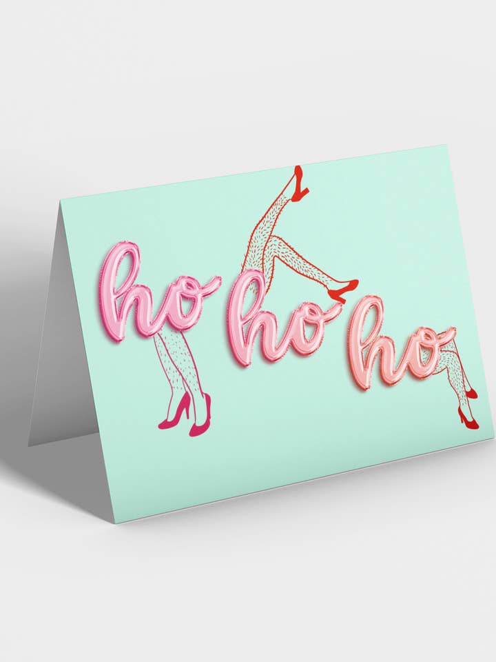 Hairy Christmas Greeting Card - 5 x 7 with Envelope for wholesale by Golly Gee Press