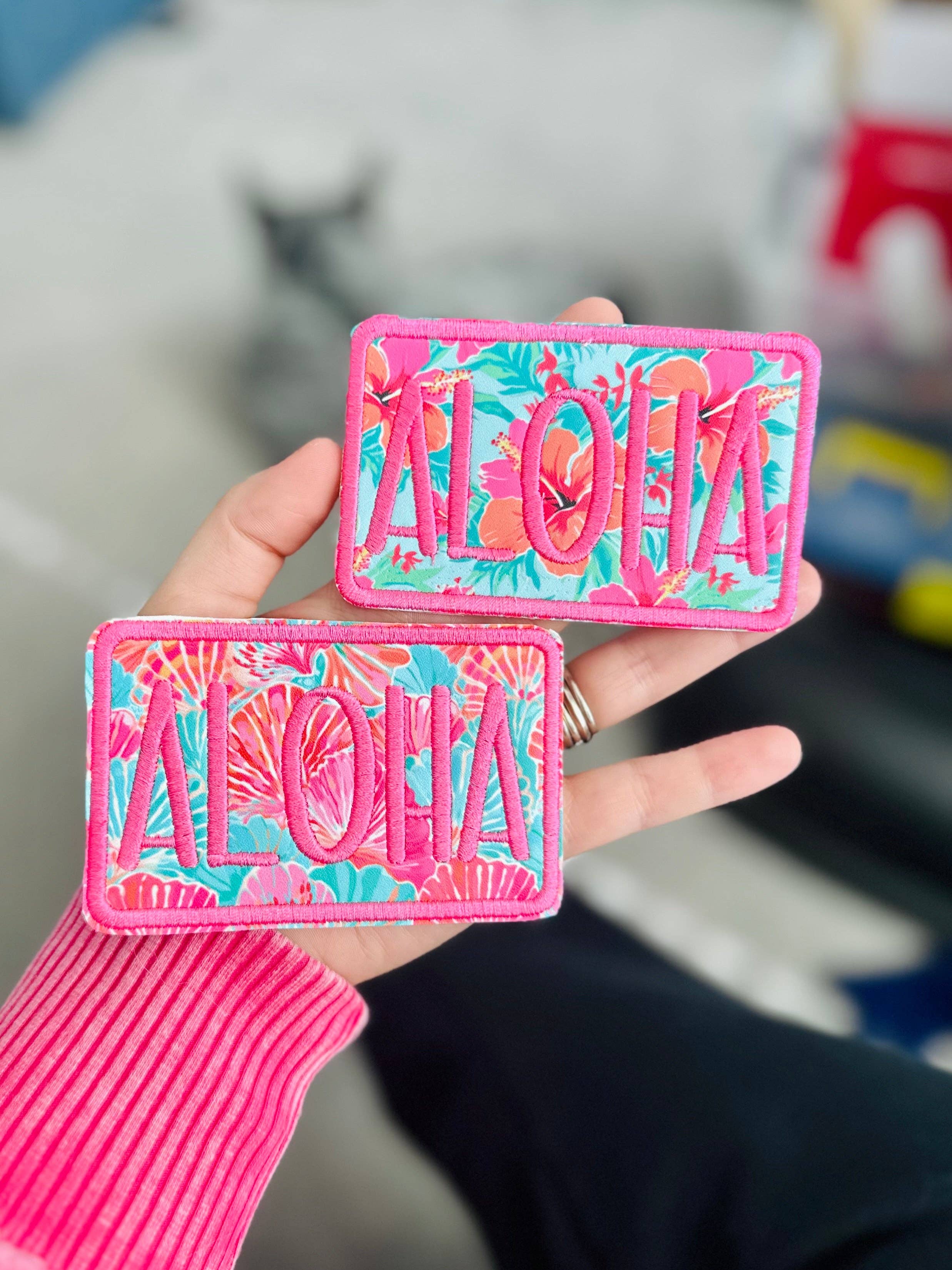 Southern N Savvy - Wholesale Patch - Aloha Sea Shells Jumbo 4in iron on Patch1