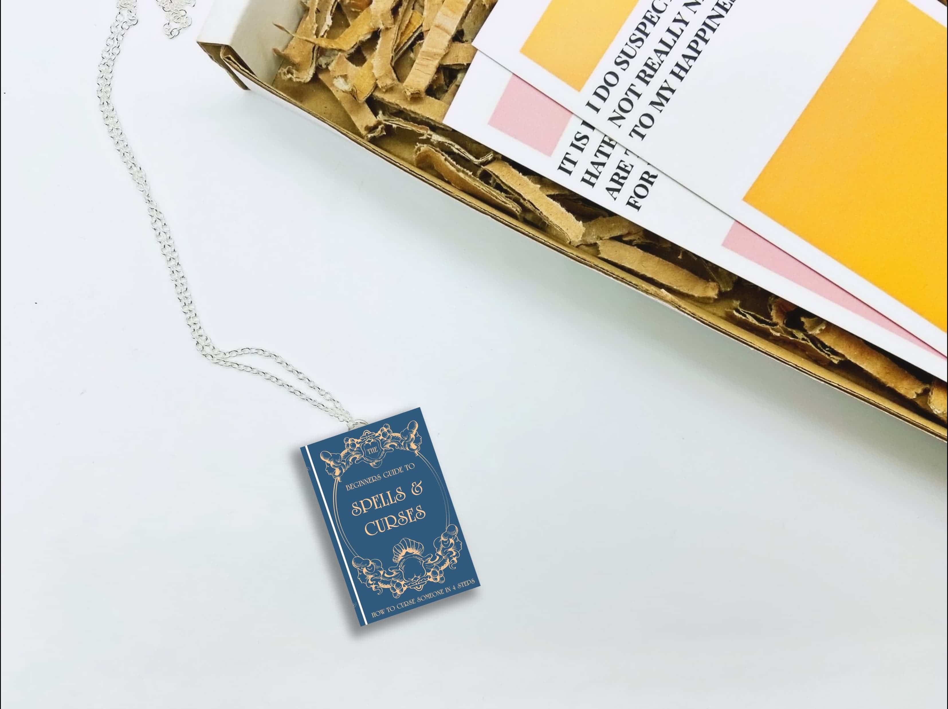 bookonahookco - Wholesale Dangle Earrings - Spells and Curses | Witchy | Miniature Book1