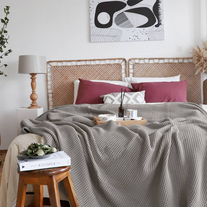 Vivamaison - Wholesale Bedding Blanket - Premium Turkish Waffle Cotton Bedspread, Luxury Honeycomb38