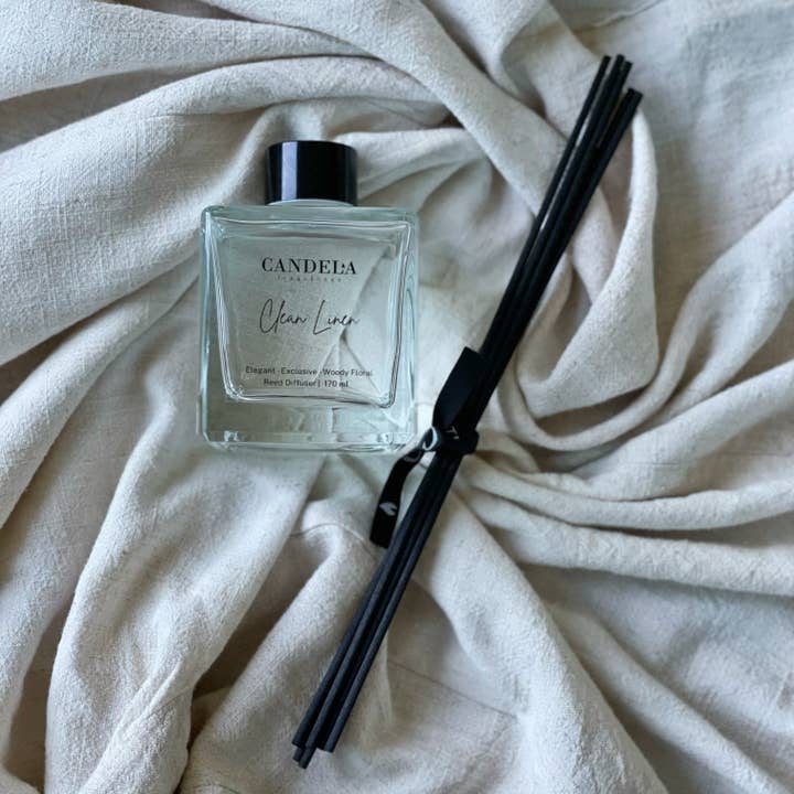 Difusor Clean Linen - 170 ml por atacado de Candela Fragrances