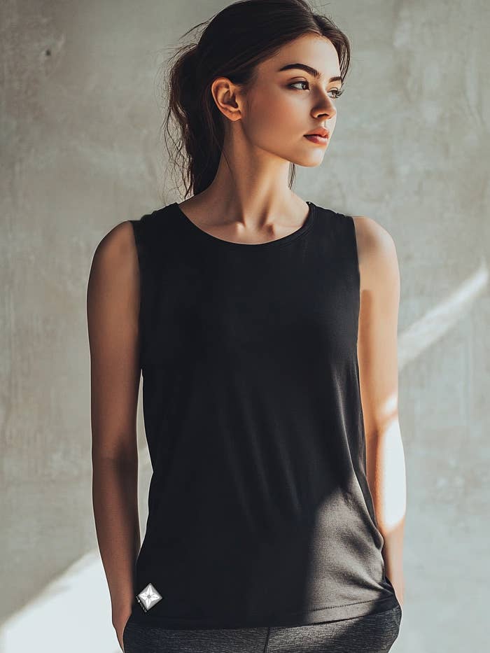 Proteck'd Faraday Silver Lined Emf Proof Tank Top Shirt for wholesale by Proteck'd Emf Apparel