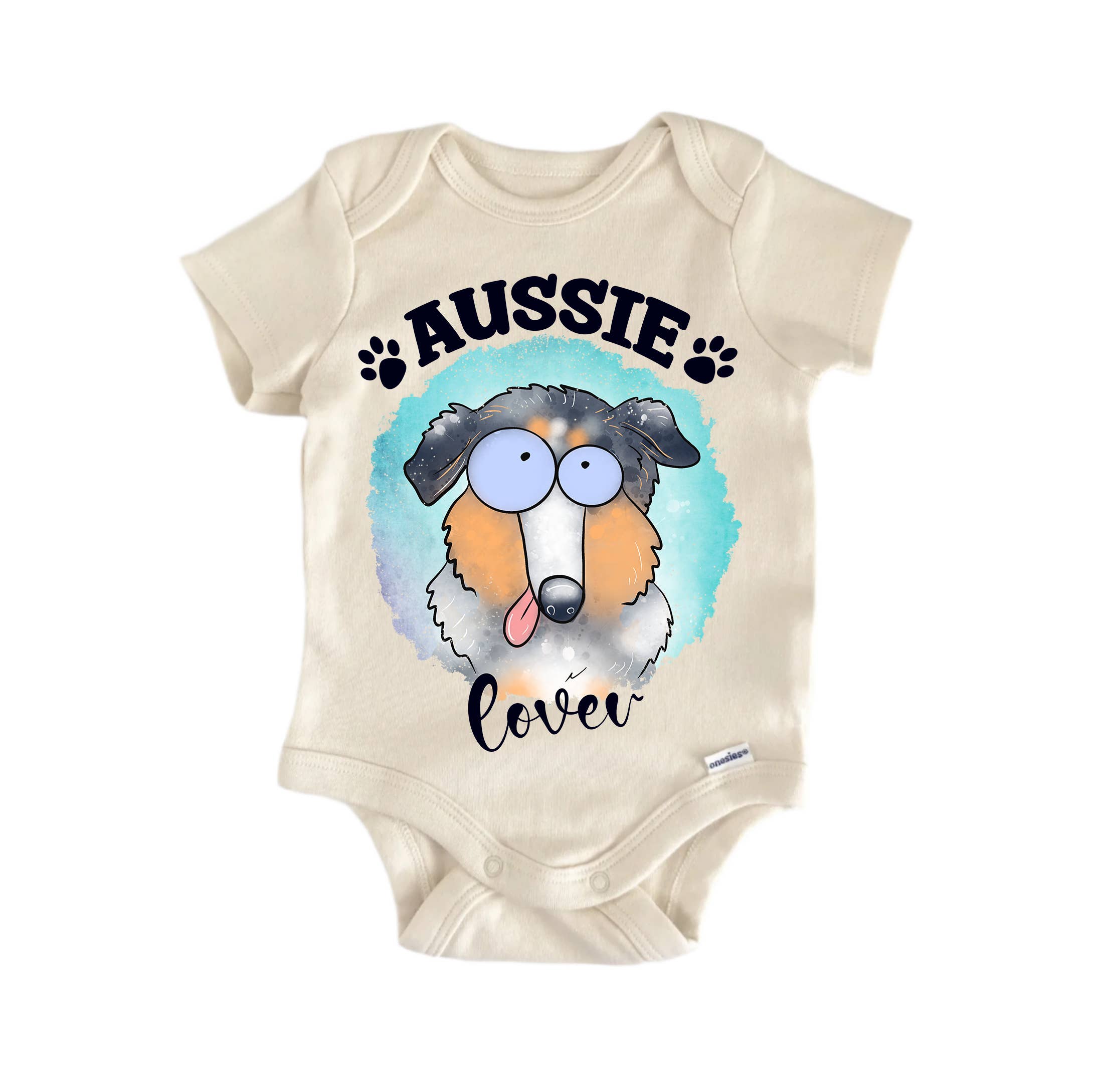 North Fork Forager LLC - Vente Body (sans pieds) – bébé - Aussie Dog - Vêtements Bébé Garçon Fille Body Amusant Mignon