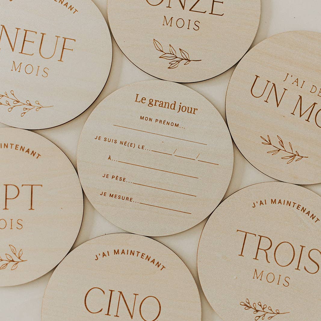 Le Petit Tableau Noir - Wholesale Milestone Art/Keepsake - Kids & Baby - Wood pellets1