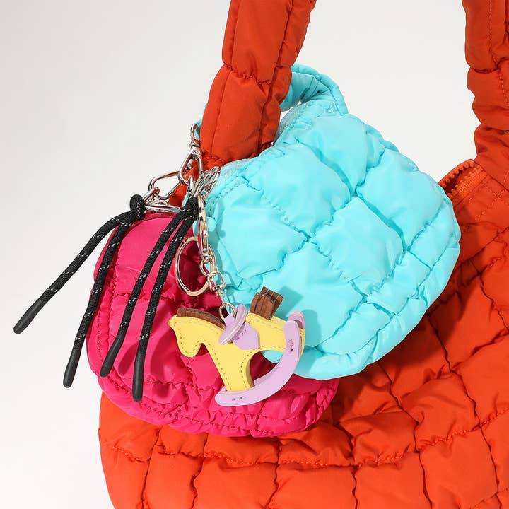 Sensibling Corp. - Wholesale Crossbody bag – Women's - Quilted Puffer Mini Purse Bag / Bag Charm29