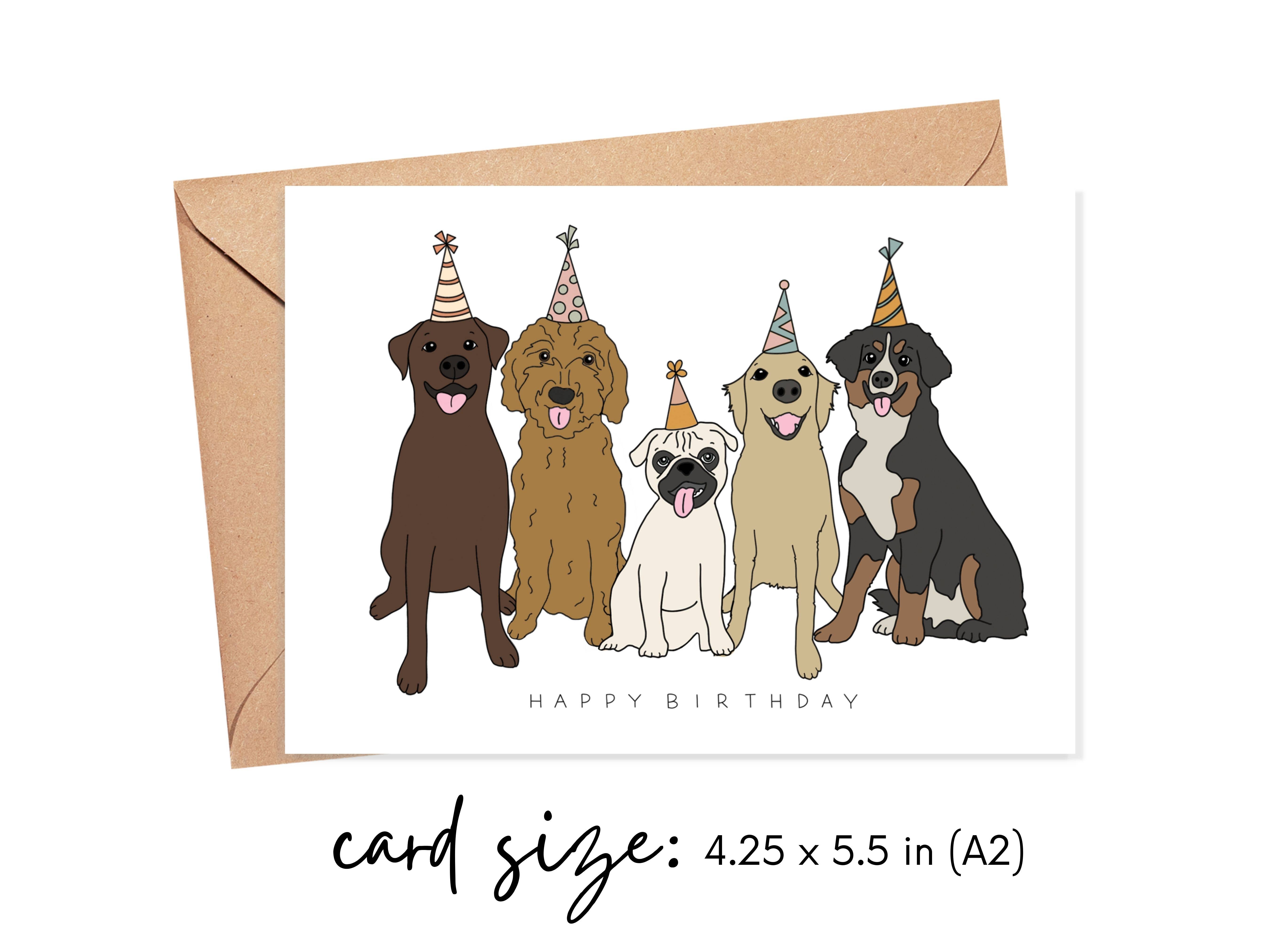 Simply Happy Paper - Wholesale Birthday Card - Happy Birthday Variety of Dogs Card1