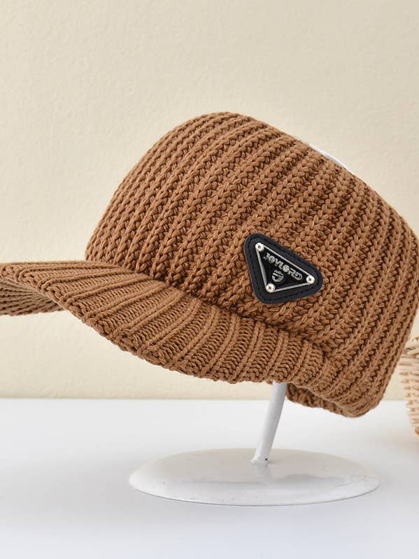 Knitted empty top hat bunched hair cap for wholesale by HIDDENBRAND