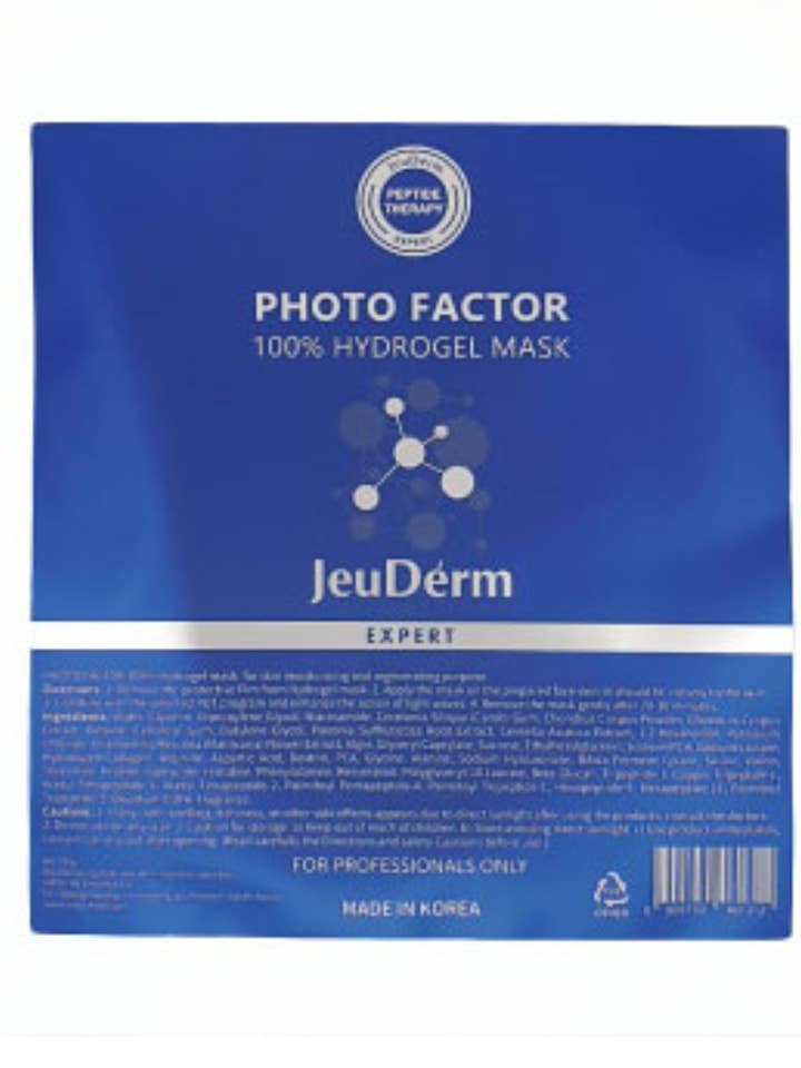 JeuDerm - Masque Hydrogel Photofactor 100% pour la vente par Majestic Skin