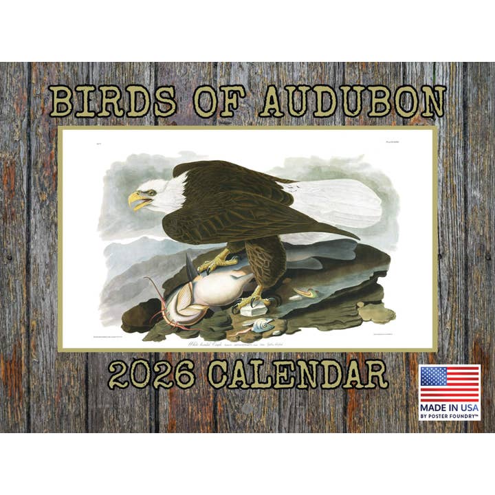 John James Audubon Fågelkalender 2026 Månadsväggkalender 12 Månader för wholesale av 2026 Calendars