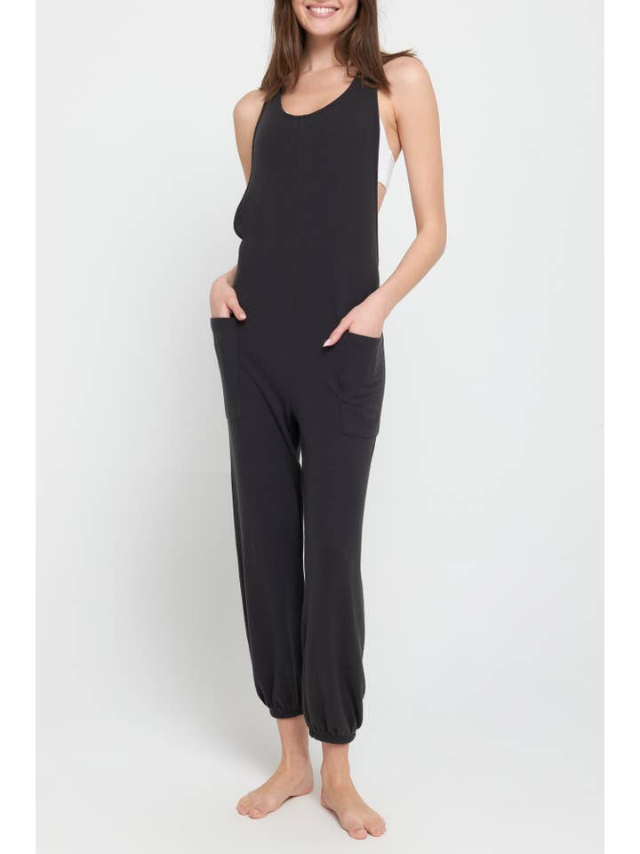 Vintage Black Leah Jumpsuit for wholesale on Faire1