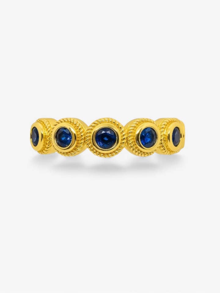 Anello lacrima blu per la vendita all'ingrosso da parte di Woonder