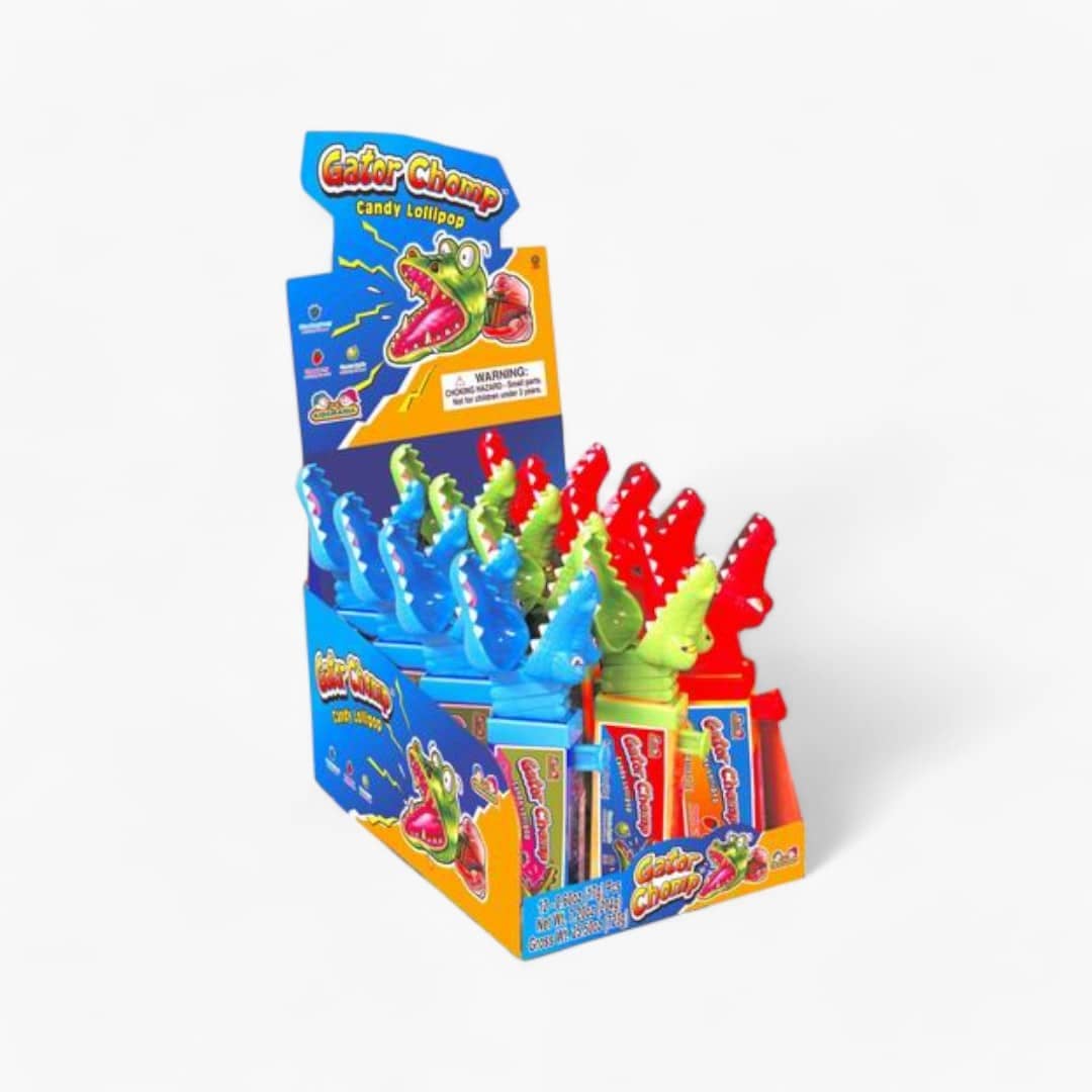L&F Universal Goods - Wholesale Hard Candy - Kidsmania Gator Chomp 12Ct0