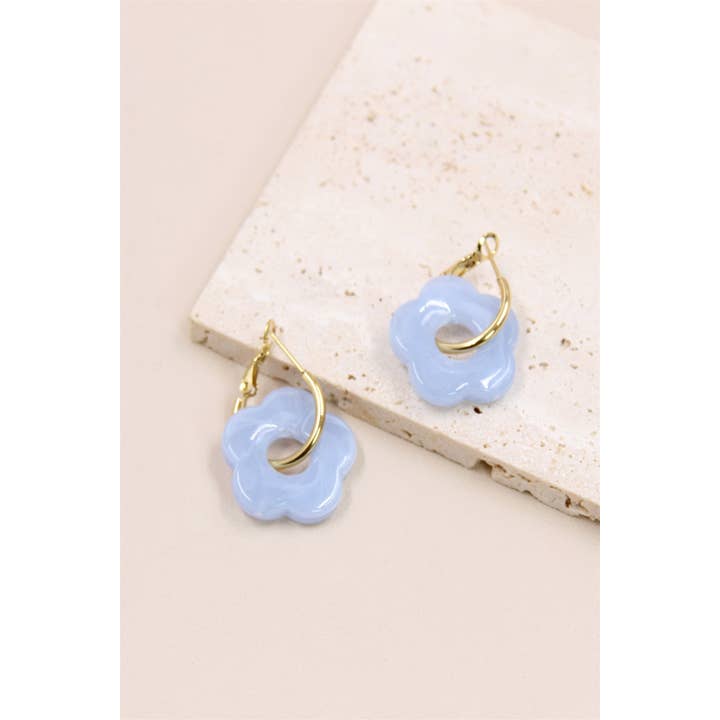 BELLISSIMA BIJOUX - Wholesale Dangle Earrings - Flower Earrings in Resin and Stainless Steel14