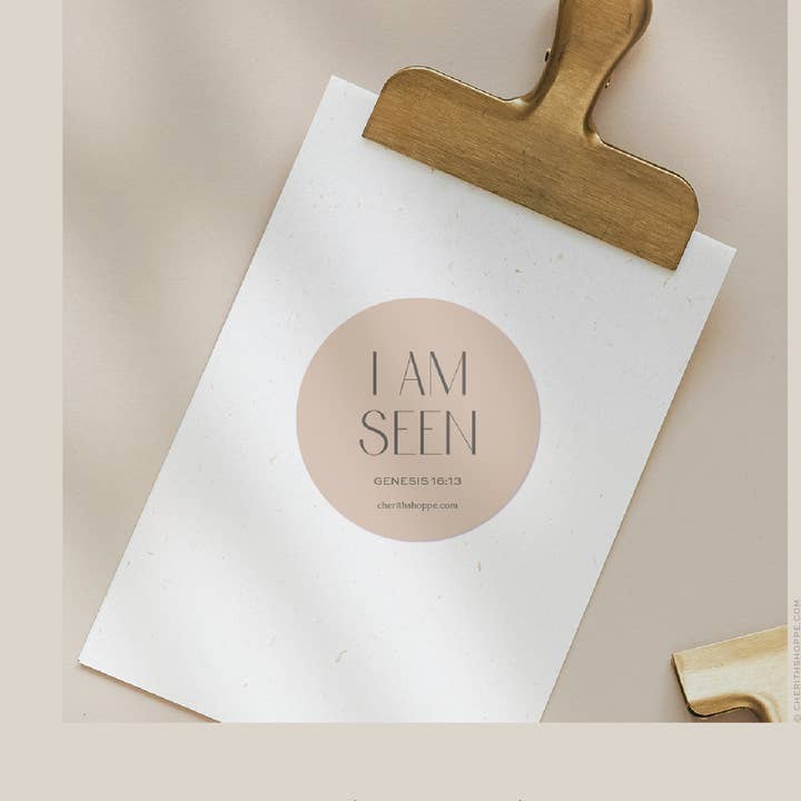 I Am Seen | Sticker for wholesale by Cherith®