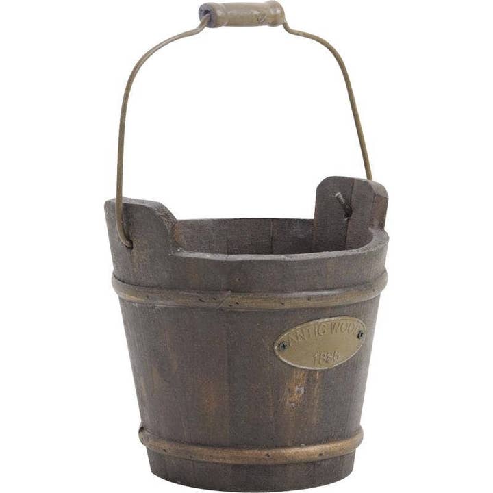Aged wooden buckets for wholesale by Aubry Gaspard