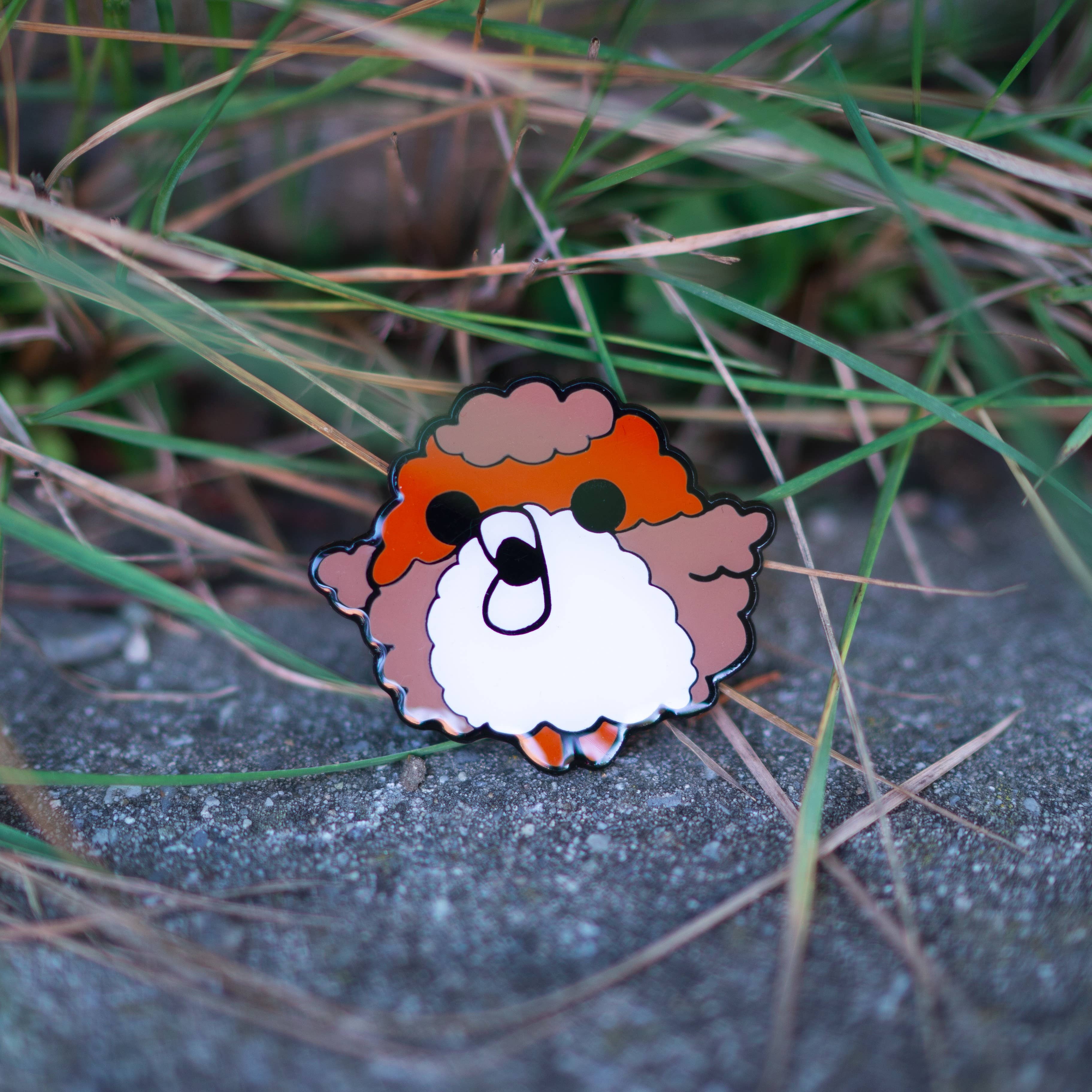 Fluffy Tori – wholesale Lapel pin/button – "Fluffy Porg" Pin
