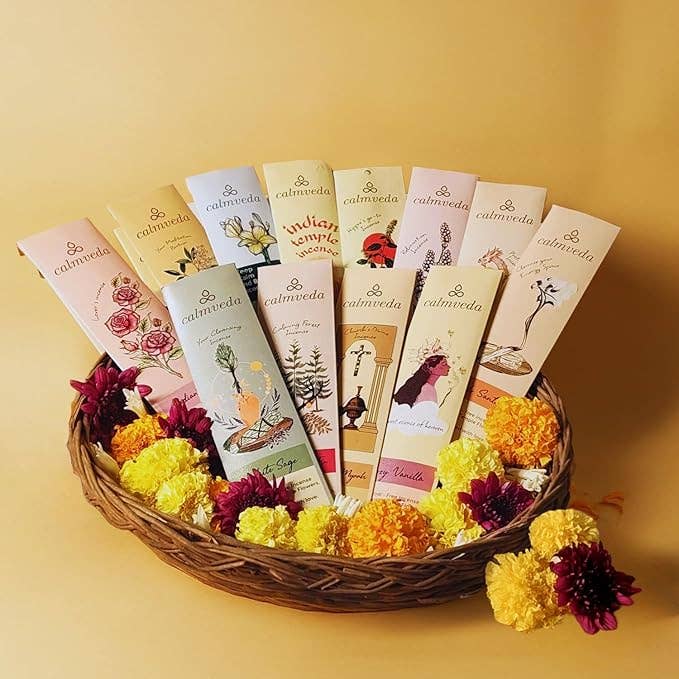 Calmveda Incense & Aromatherapy - Wholesale Incense - Natural Mega Variety Pack (144 Incense Sticks ,12 Aromas)2