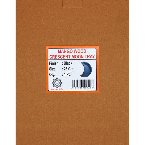 Green Tree – wholesale Decorative tray – Crescent Moon Crystal Tray  - Black5