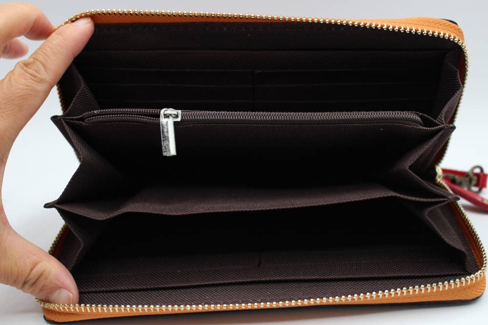 Sunflower Handmade leather inc - Vente Portefeuille – femme - Portefeuille Papillon en Cuir Fait Main - Xlw-194