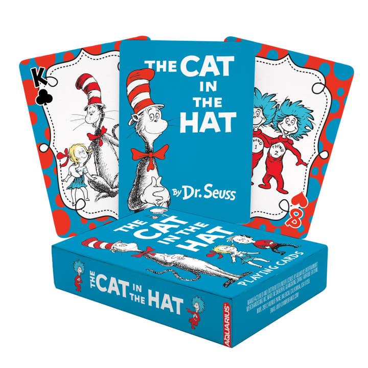 Cat in The Hat Playing Cards for wholesale by AQUARIUS, GAMAGO, ICUP, & ROCK SAWS by NMR Brands