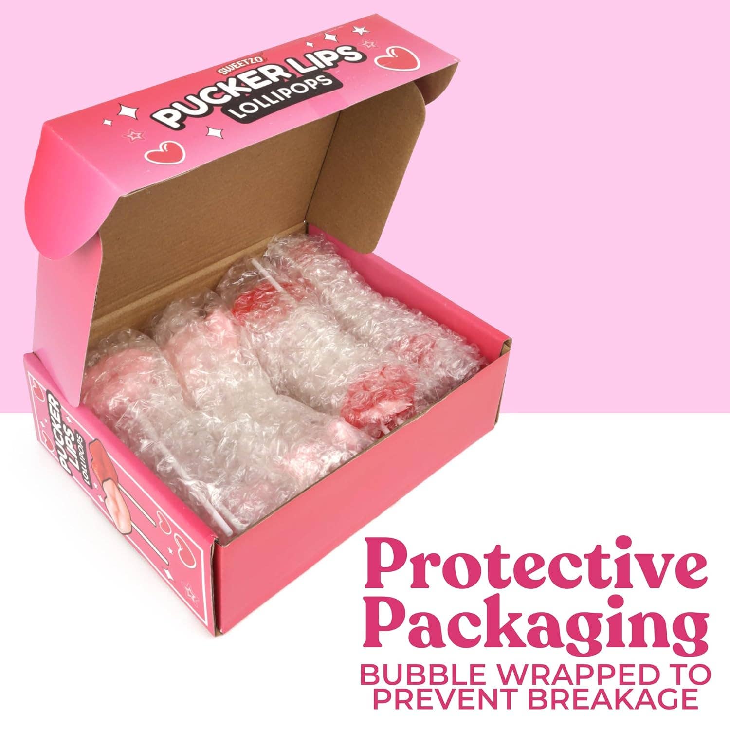 Needzo Inc - Wholesale Lollipop - Pucker Lips Lollipops, Individually Wrapped Suckers, 24 Ct6