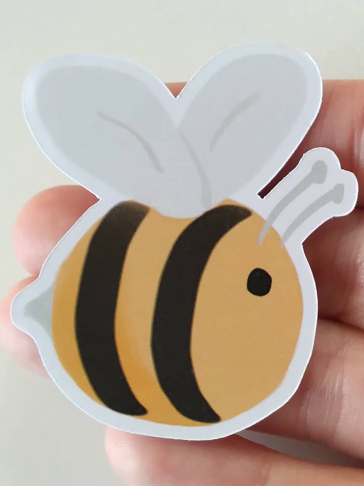Bumble Bee Sticker for wholesale by Art by Irene