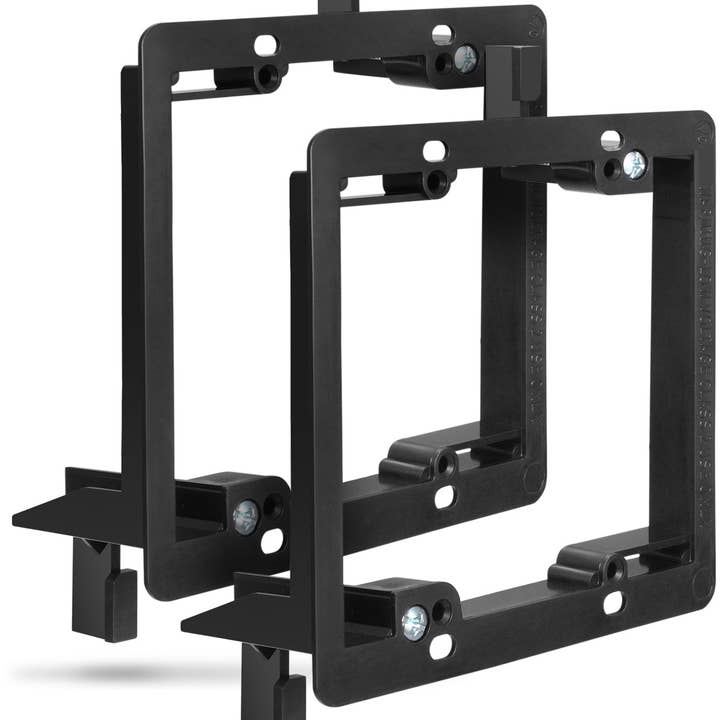 2-Gang Low Voltage Mounting Bracket with Screws for wholesale by Fosmon