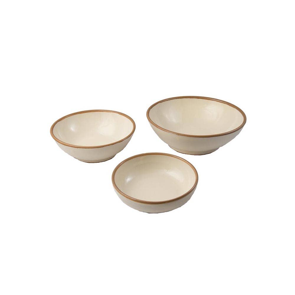 LOLIVA – Engroshandel Salattallerken – Salatskål med kant, diameter 23 cm – Edge Line5